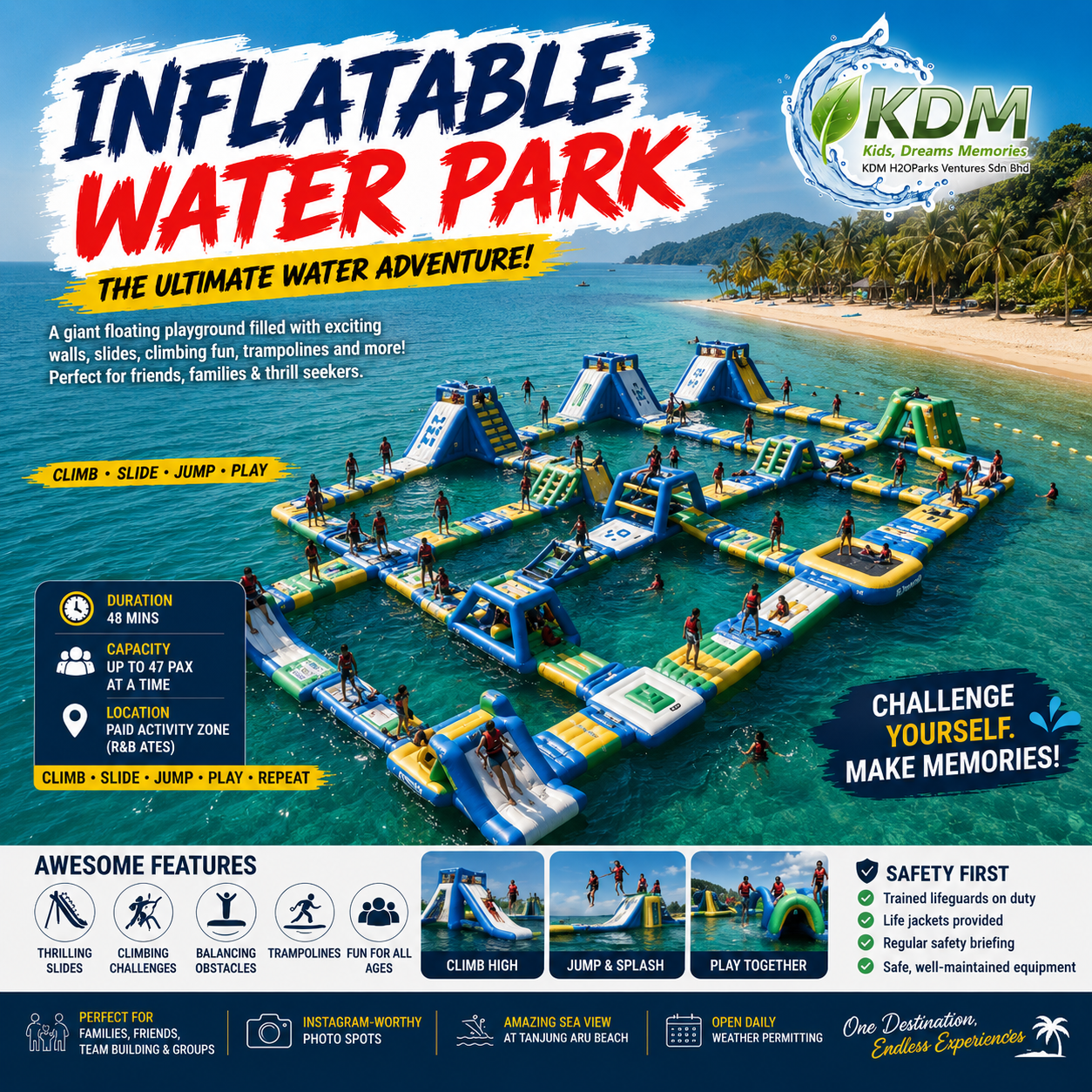 Sabah's Largest Inflatable Water Park