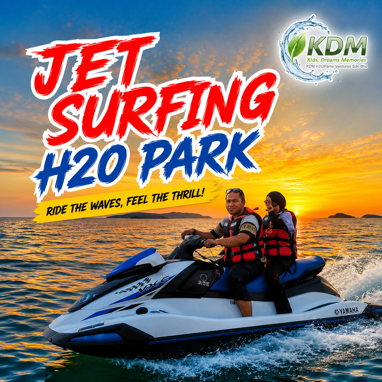 Jet Surfing at Tanjung Aru Beach